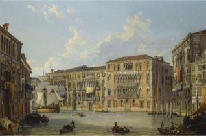 Der Palazzo Foscari Am Canale Grande, Venedig (the Palazzo Foscari On The Grand Canal, Venice) by Friedrich Nerly