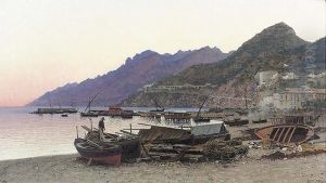 "abend Am Strand Von Salerno".
