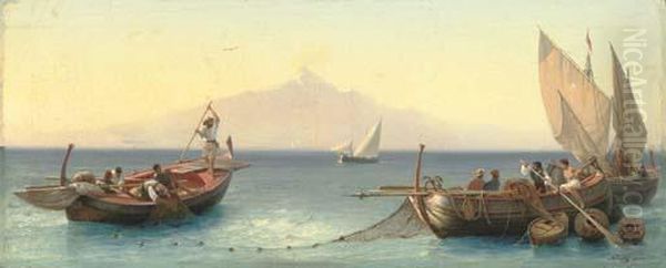 Fishermen In The Bay Of Naples - view 1