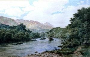 The River Earn, St Fillans by John Nesbitt
