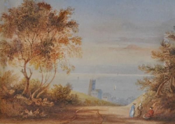 Landscape View With Figures - view 1