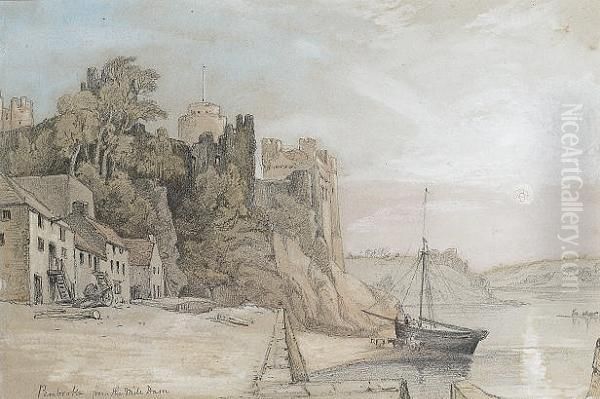 Pembroke From The Mill Dam - view 1
