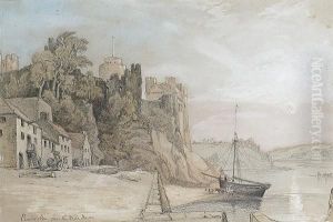 Pembroke From The Mill Dam by William Andrews Nesfield