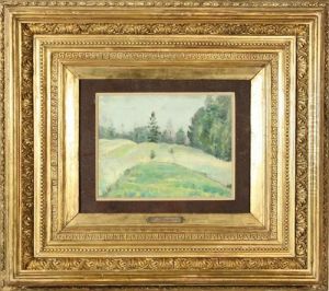 Foresthillside by Mikhail Vasilievich Nesterov