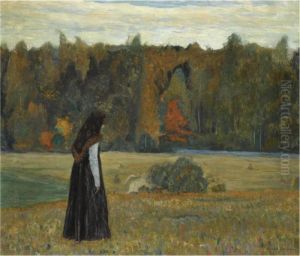 A Lonely Woman by Mikhail Vasilievich Nesterov