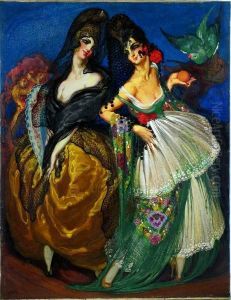 "majas Con Mantilla" by Martin Nestor De La Torre