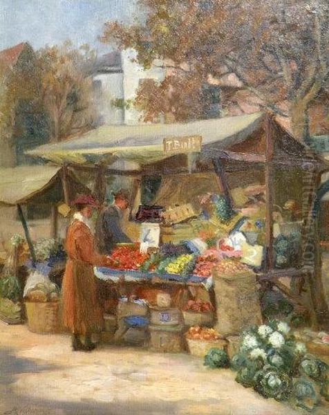 Market Scene, 
Salisbury - view 1
