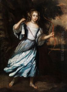 Prinzessin Von Nassau-oranien Als Jagdgottin Diana