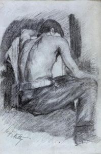 Figura Di Spalle by Francesco Netti