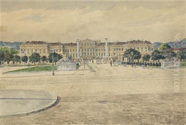Blickauf Das Schlos Schonbrunn - view 1