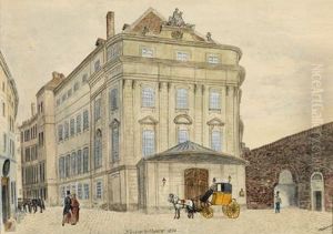 Das Karntnerthortheater Um 1830 by Max Neubauer