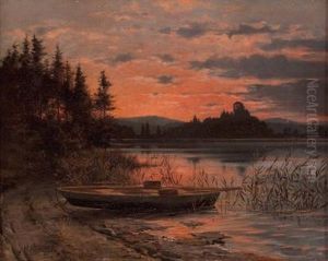 Abendstimmung Amsee by Hermann Neuber
