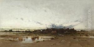 Abendliche Moorlandschaft. by Ludwig, Louis Neubert