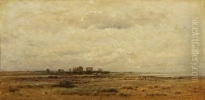 Flache Wiesenlandschaft
