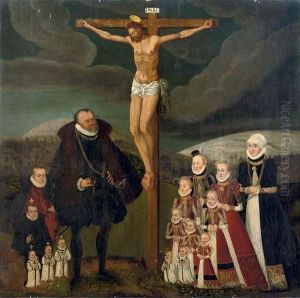 A Devotional Image Portrait Of Achaz Ii Von Veltheim And His Wife Margarethe