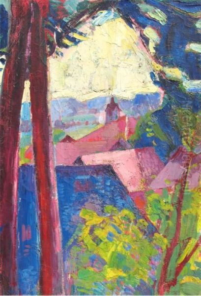Hausergruppe Mit Turm - view 1