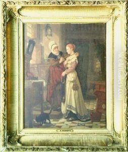 Marguerite Before A Mirror by Jan Antoon Neuhuys