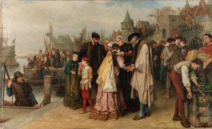 Emigration Of The Huguenots by Jan Antoon Neuhuys