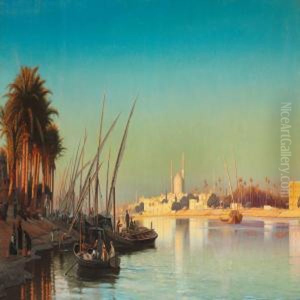 Aften Pa Nilen Ved Cairo - view 1