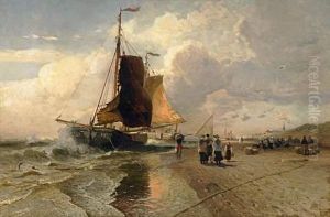 Fishermarket On The Beach Before Scheveningen