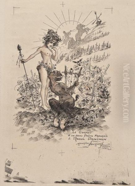 Le Cornet A Un Beau Poete Francais A Raoul Ponchon - view 1