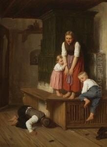 Mausejagd In Der Stube. by Ludwig Neustatter