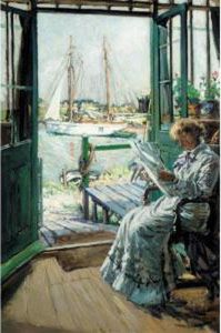 A Summer's Day, Looking Across The Estuary From Walberswick To Southwold by Francis Henry Newbery