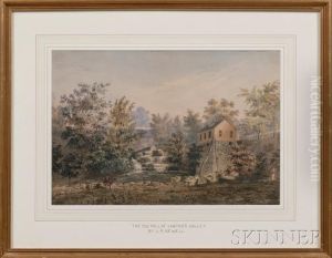 The Old Mill At Lawton's Valley. by John Perry Newell