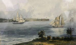 Forts Hamilton And Lafayette, The Narrows, New York, From Staten Island
