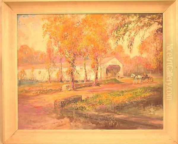 Titled, "knight""s Bridge", Covered Bridge - view 1
