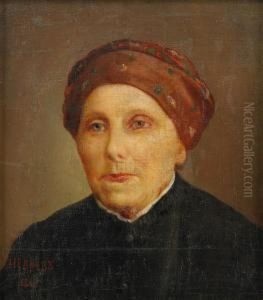 Portrait Of A Woman by Nikolai Vasilievich Nevrev