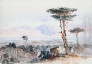 A View In Greece by Alfred Pizzey Newton