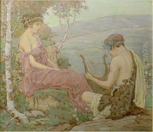 Classical Courtship Scene by Francis Newton