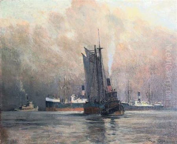 Boats At Sea - view 1