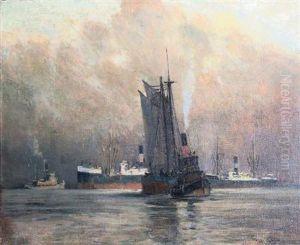 Boats At Sea by Parker Newton