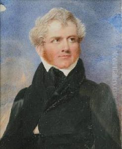 A Portrait Miniature Of A Gentlemen