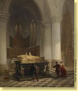 Visiteurs Au Gisant by Bernard Neyt