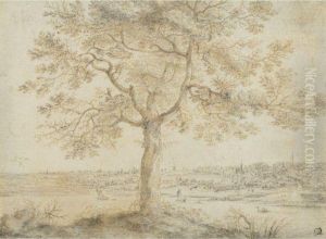 A Tree On A River Bank by Gillis Neyts