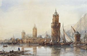 Andernach, Rhine by Richard Henry Nibbs