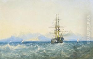 A British Two-decker Under Steam In The Black Sea