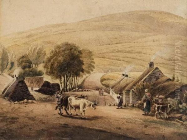 Tending The Cattle - view 1