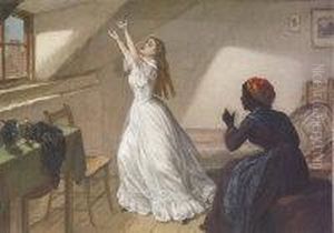 Pair Of Narrative Scenes by Charles Wynee Nicholls