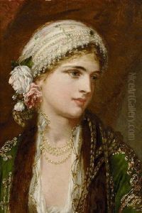 Portrait Of A Lady by Charles Wynee Nicholls