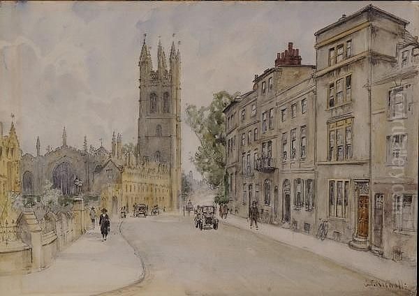 Magdalen From The High Street, Oxford - view 1