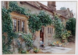 The Old School House, Aston Subedge by George Franck Nicholls