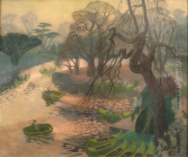 The Boating Pond, Battersea Park - view 1
