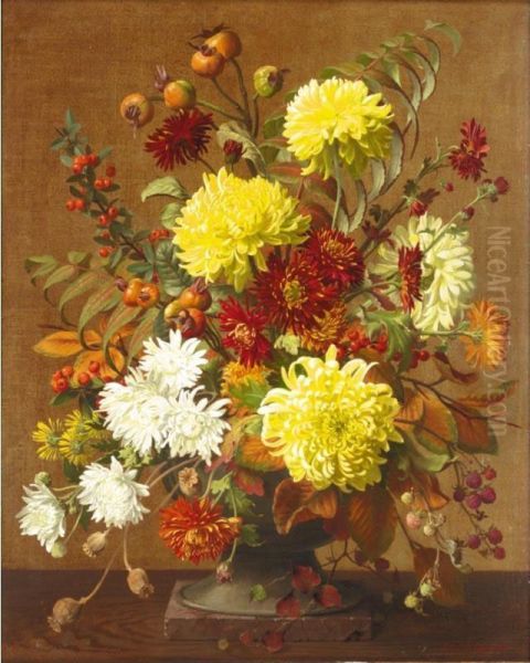 Chrysanthemums - view 1