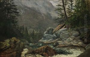 ''kaaterskill Clove From Haines Falls'' by Edward W. Nichols