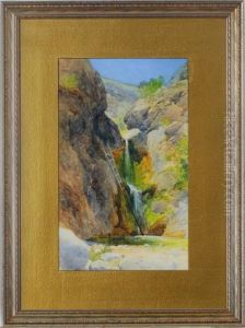 Easton Canyon Falls, California by Harley Dewitt Nichols