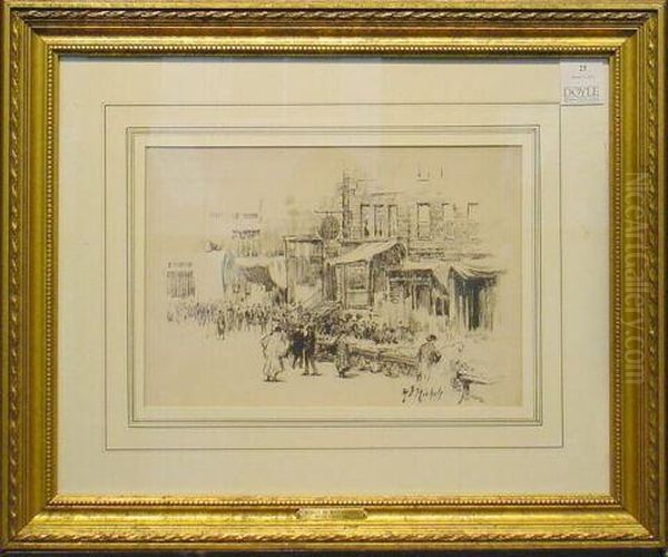 Hester Street Market, 1891 - view 1